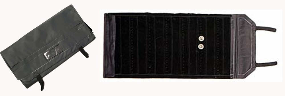 Deluxe BLACK   EARRING ROLL    24"x11"