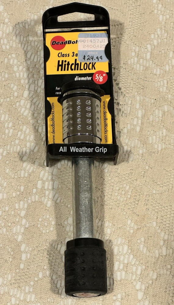 NEW DeadBolt HitchLock  5/8"  Diameter Class 3 and 4 Hitch Lock 2" with 2 Keys