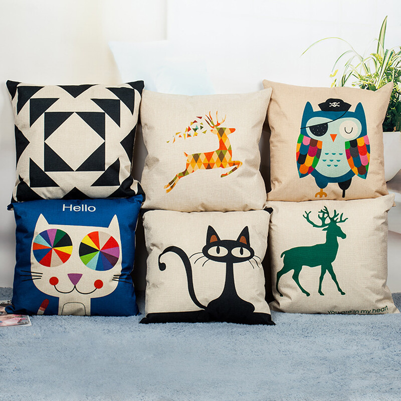 Sublimation Blank Pillow Case Printed Cushion Covers Throw Pillowcase Home Decor