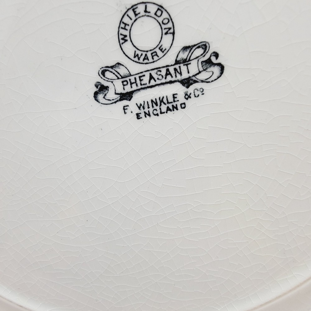 Antique F. Winkle & Co PHEASANT 9.75” Dinner Plate
