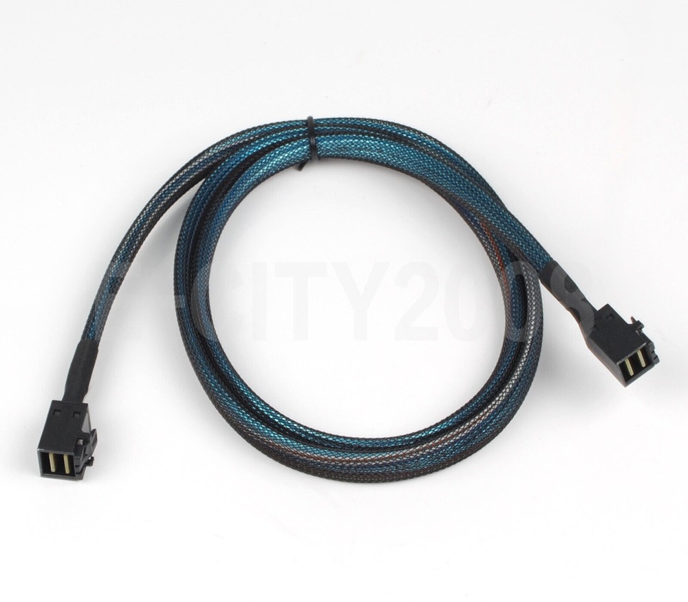 MINI SAS SFF-8643 to SFF-8643 Server 12G Array Card Data Cable, 1-to-1, 50cm/1M