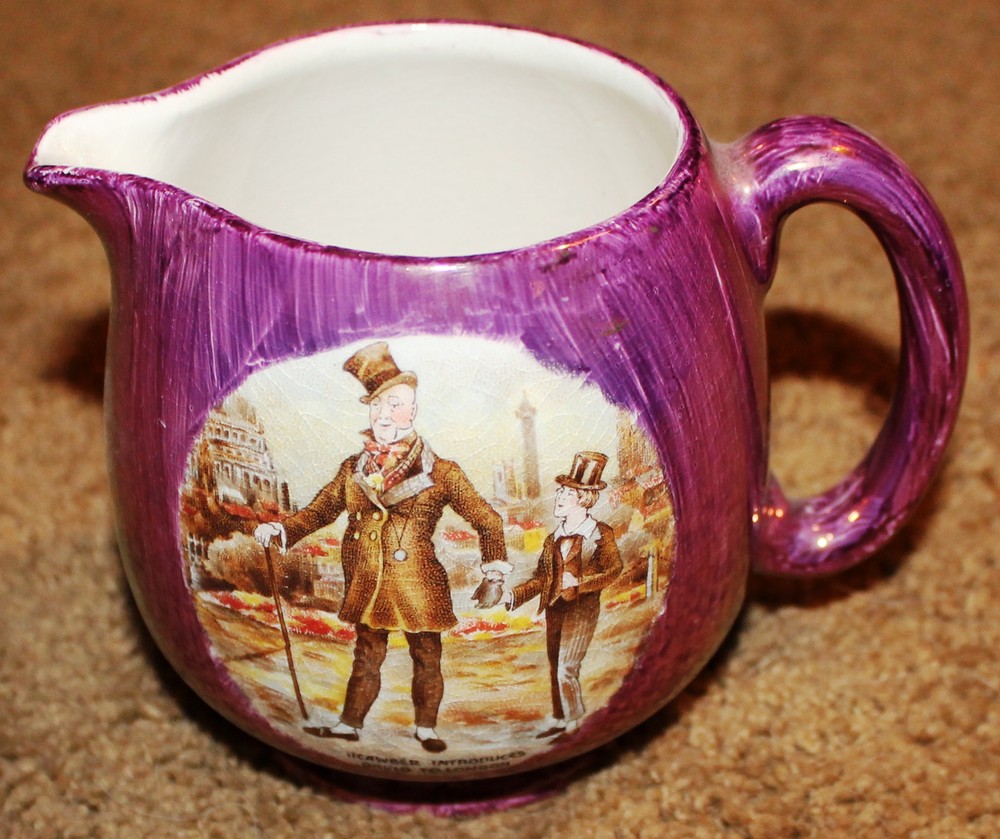 NICE RARE ANTIQUE ENGLISH WARE LANCASTER & SANDLAND HANLEY ENGLAND PITCHER