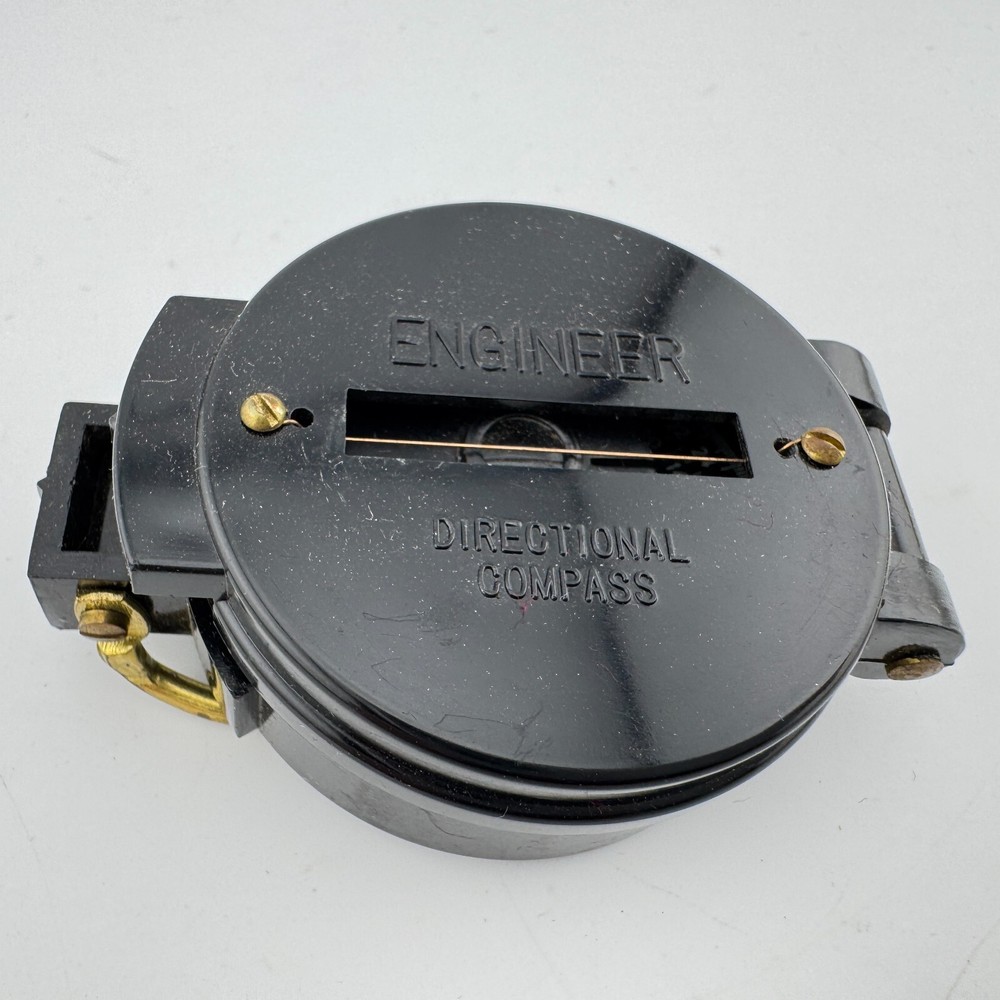 WFS Engineers' Lensatic Compass w/ Box & Bag - No 111