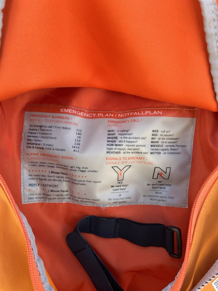 ABS Avalanche Backpack Vario Zip Ons Base Unit Orange