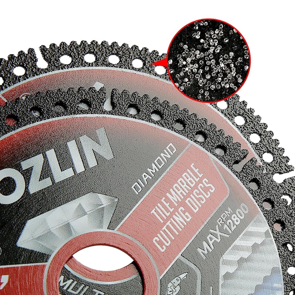 3PCS 4.5" Diamond Blade for Tile Cutting - No Chipping Ultra-Thin Dry Cut Bla...