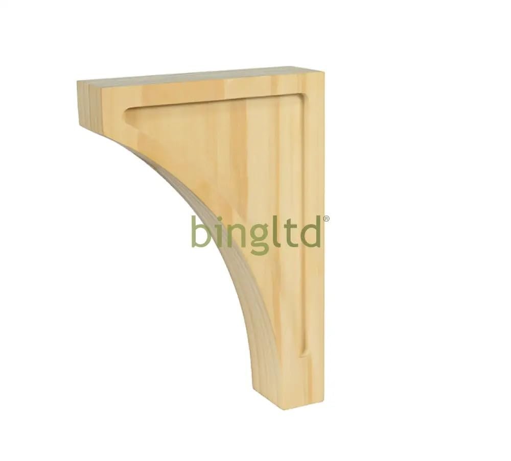 1 PC 9" Corbel Solid Pine Bracket C620UNFFBA Wood Wall Support Shelf