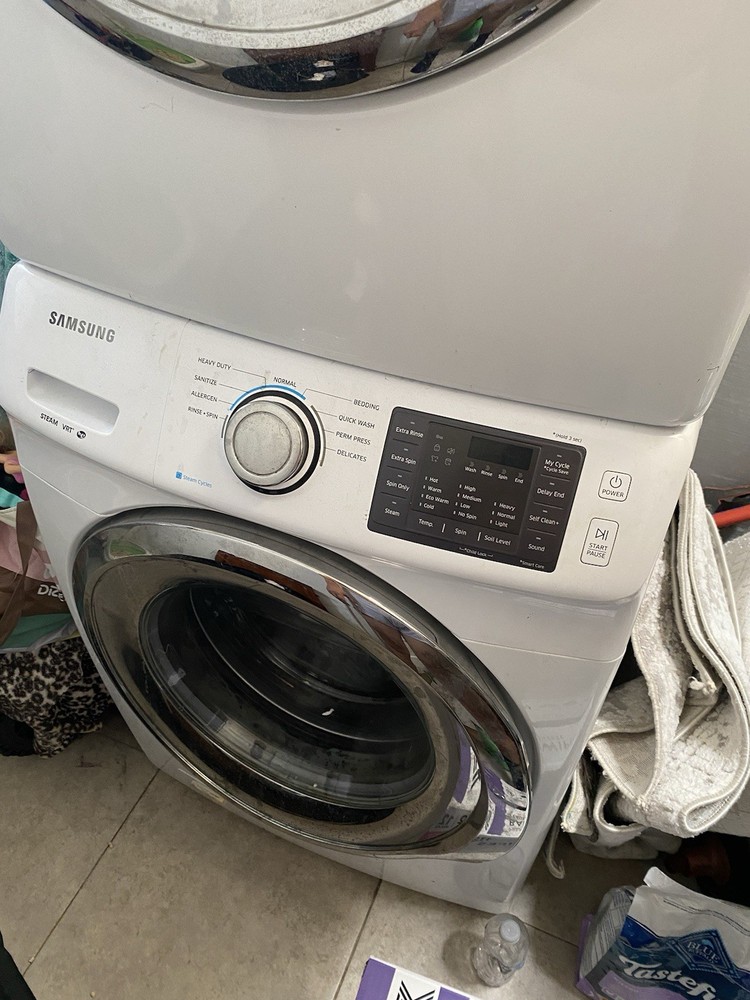 LG Front-Load Stackable Washer and Dryer Set White Model