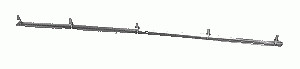 1974-1982 Corvette Retainer Rear Bumper Upper Left