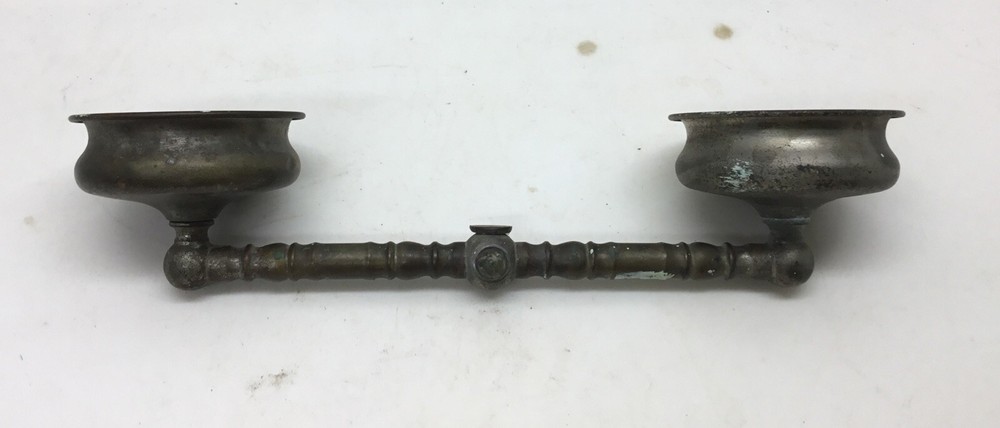 Vintage Bathroom Brass Cup Holders Parts Missing…..[B60]
