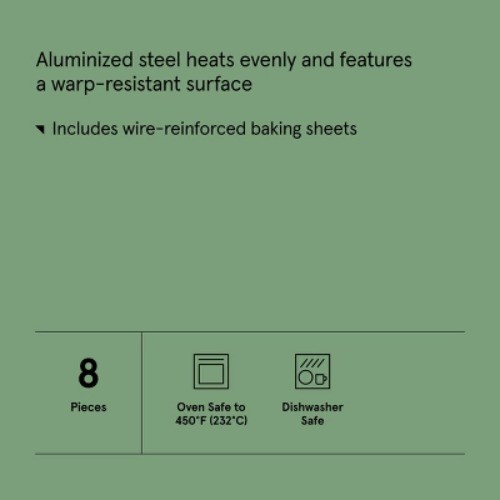 8pc Nonstick Bakeware Set - Figmint™