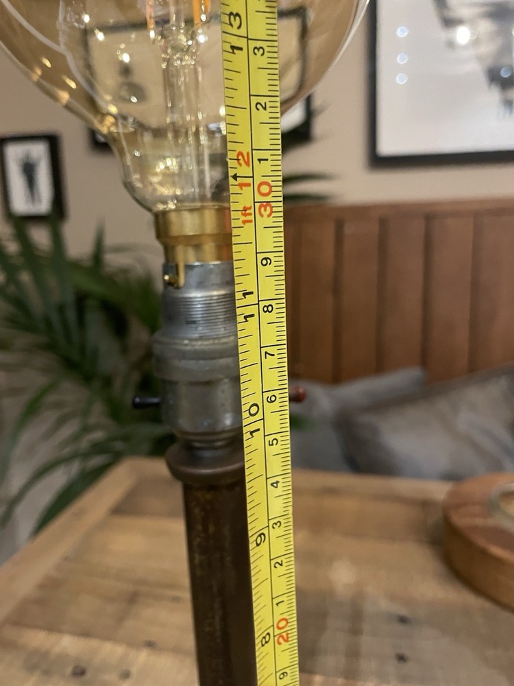 Early 20th Century Solid Brass Table Lamp – Arts & Crafts Style