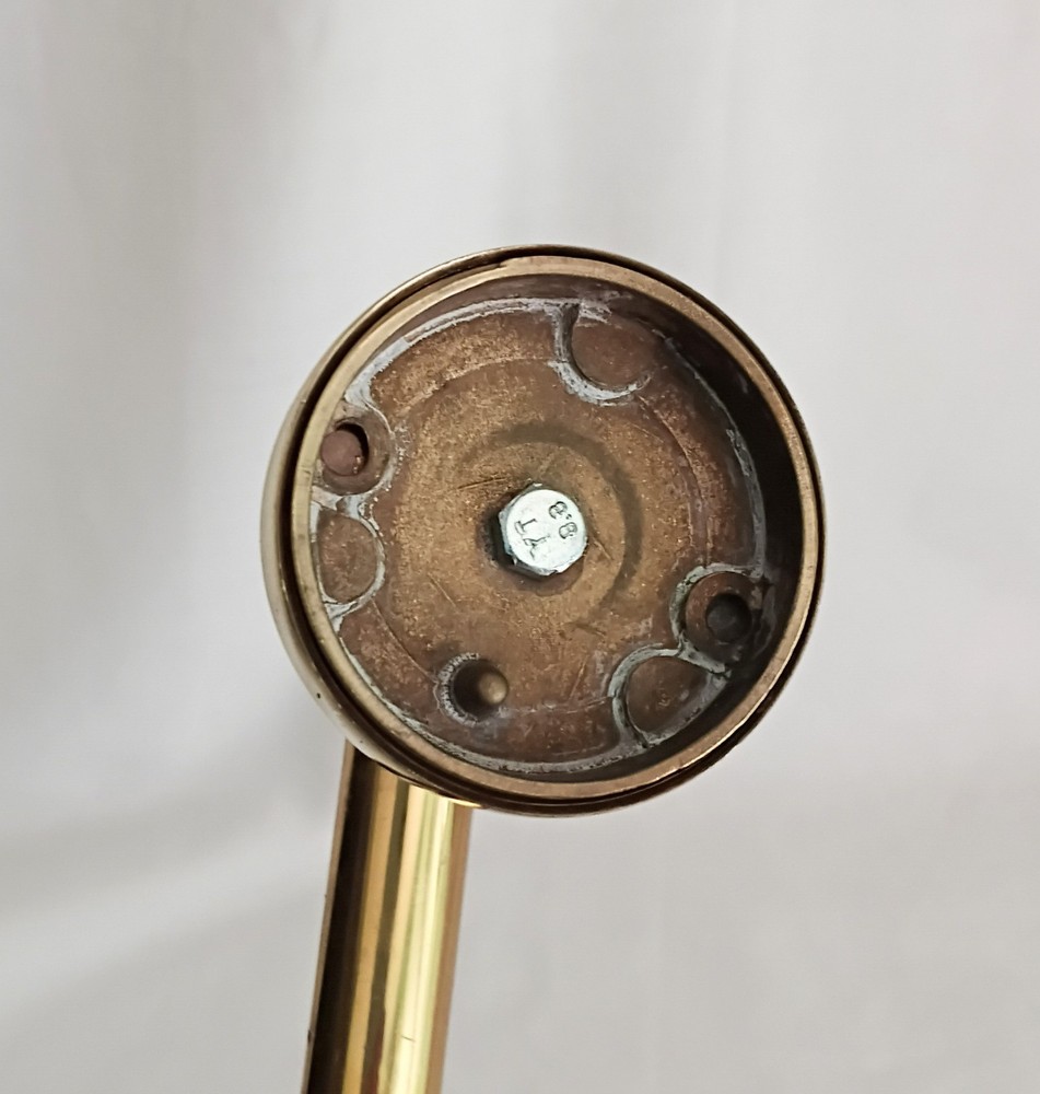 Large Vintage Solid Brass Door Pull 12" Handle Shop Pub reclaimed salvage