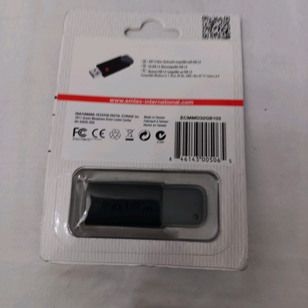 Emtec 32 GB/GO Flash Drive USB 3.0 Click 3.0 New