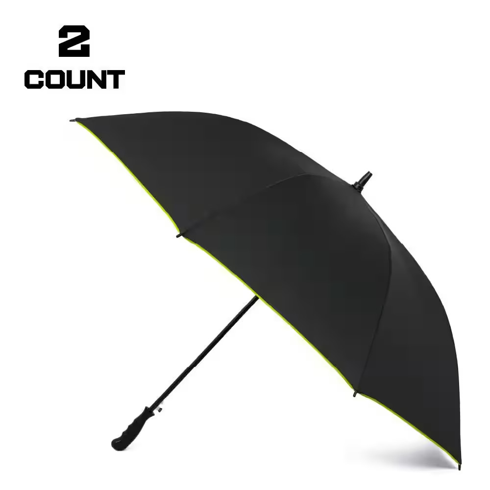 Golf Umbrella in All Black (2-Pack)
