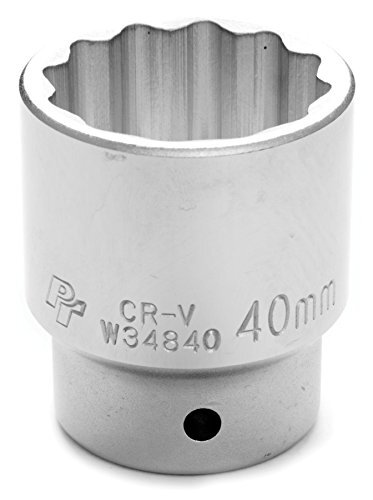 Performance Tool W34840 3/4" Drive 12-Point Standard Socket 40mm