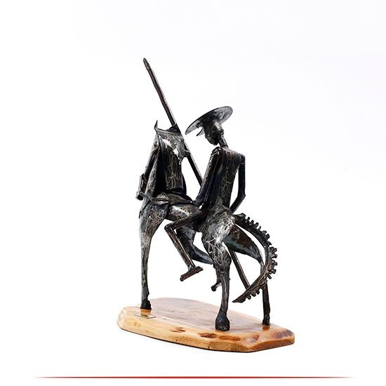 HANDMADE IRON DON QUIXOTE FIGURATE TABLE DECOR