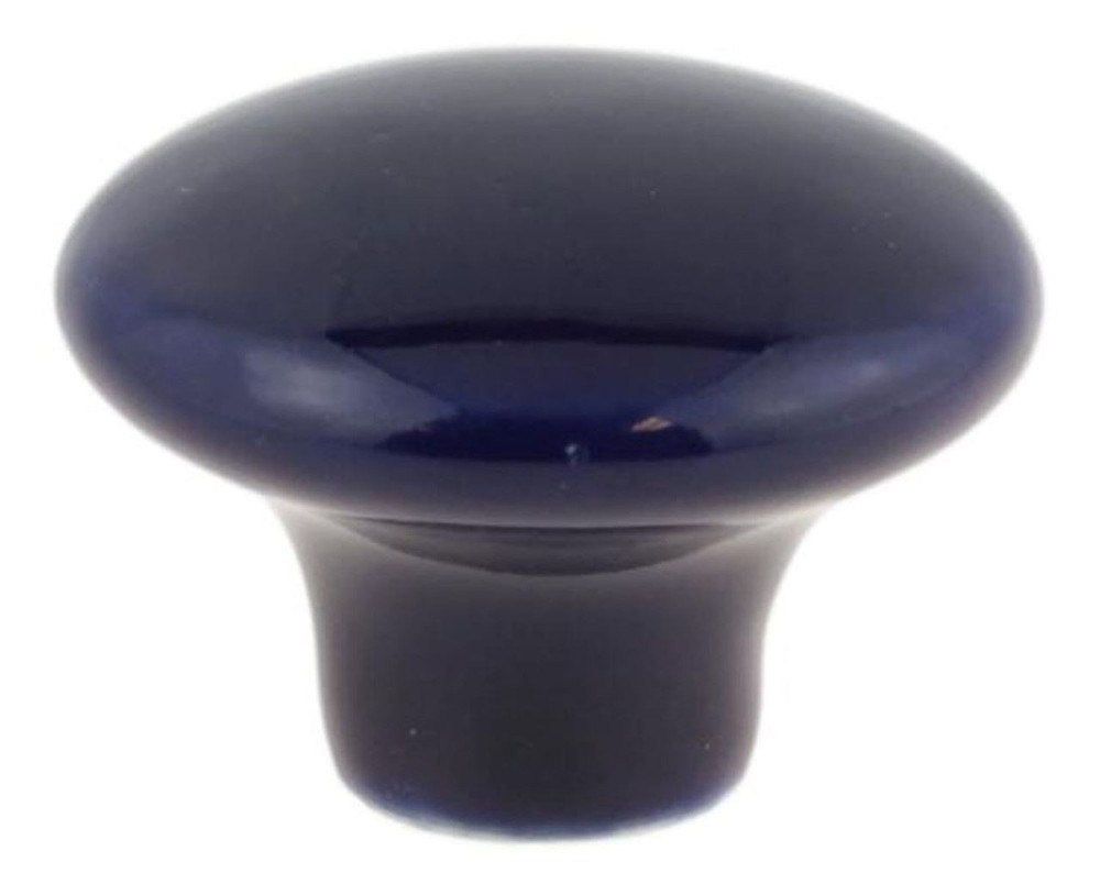 1-1/2" Ceramic Knob Navy Blue