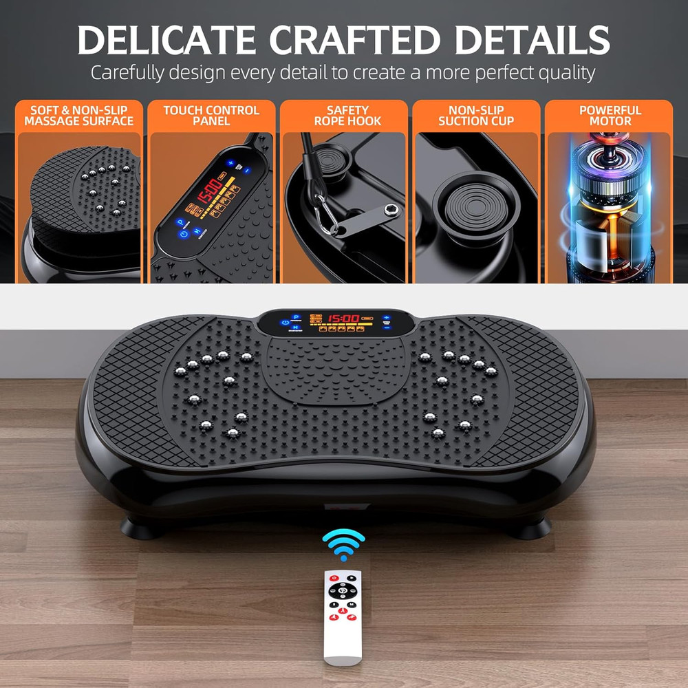 Vibration Plate Exercise Machine, Lymphatic Drainage Machine for Weight Loss, Sh