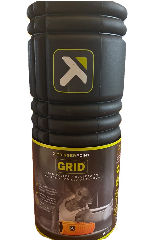 TriggerPoint GRID Foam Roller Black High Density Muscle Recovery NEW