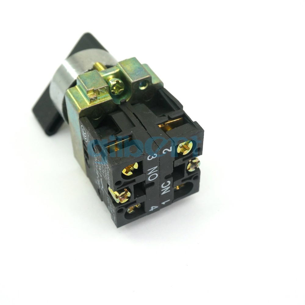 22mm 1NC + 1NO 2 Positions Maintained Extended Lever Select Selector Switch