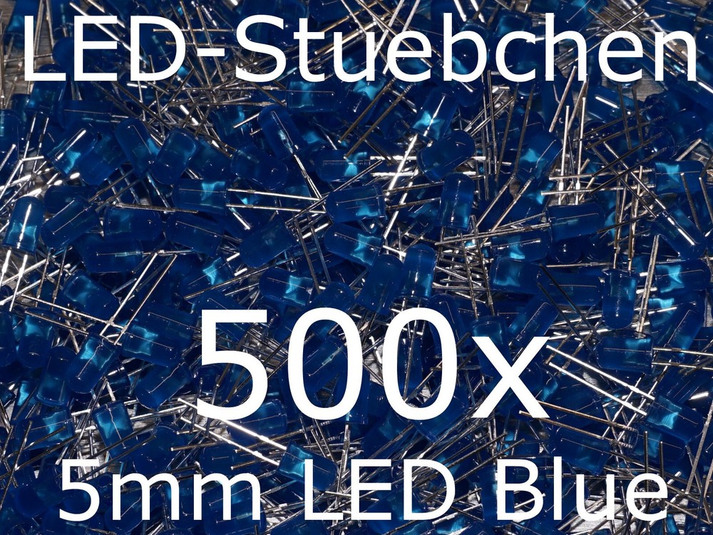 500x 5mm LED Blue
