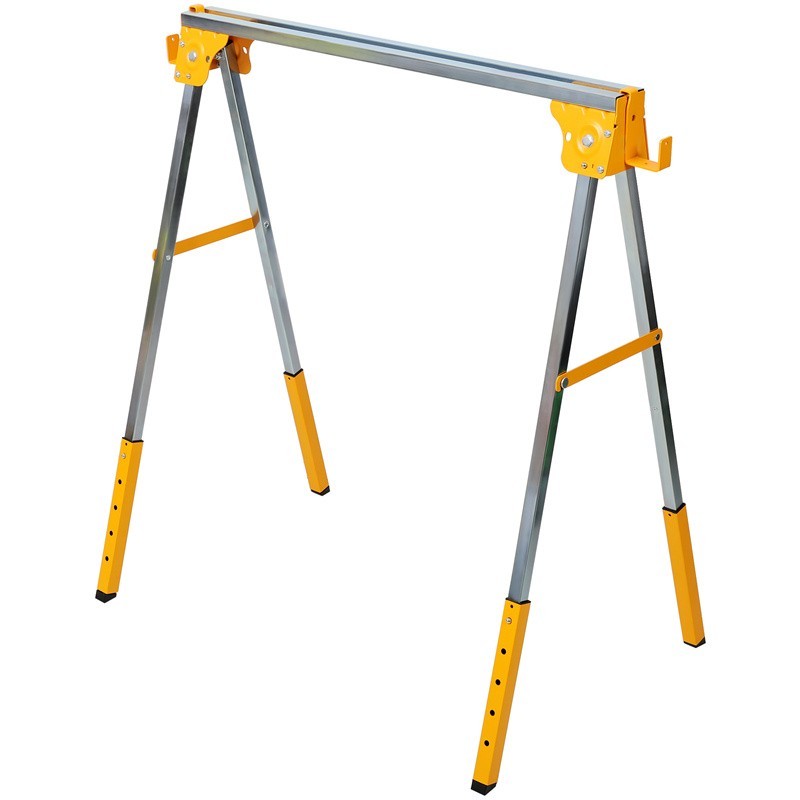 Height Adjustable Saw Horses 2 Pack Work Bench Heavy Duty 1000 LBS Capacity