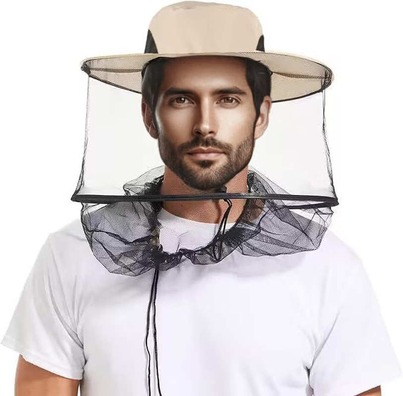 Adjustable Mosquito Hat with Netting for Maximum Bug Pair with Mosquito Jacket