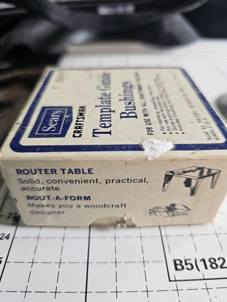 Template Guide Sears Vintage Bushings