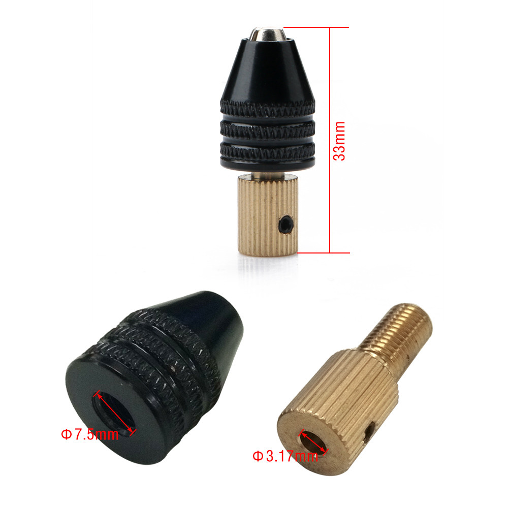 Mini Universal Clamping Range 0.3-3.4mm Small Micro Electronic Drill Chuck Tool