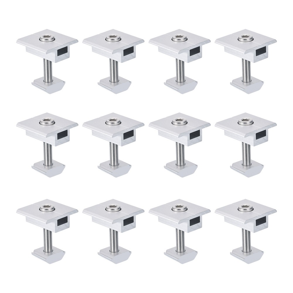 24Pcs Solar Panel Middle Clamp 35mm Aluminium Solar Panel Mount Mid Clip USA