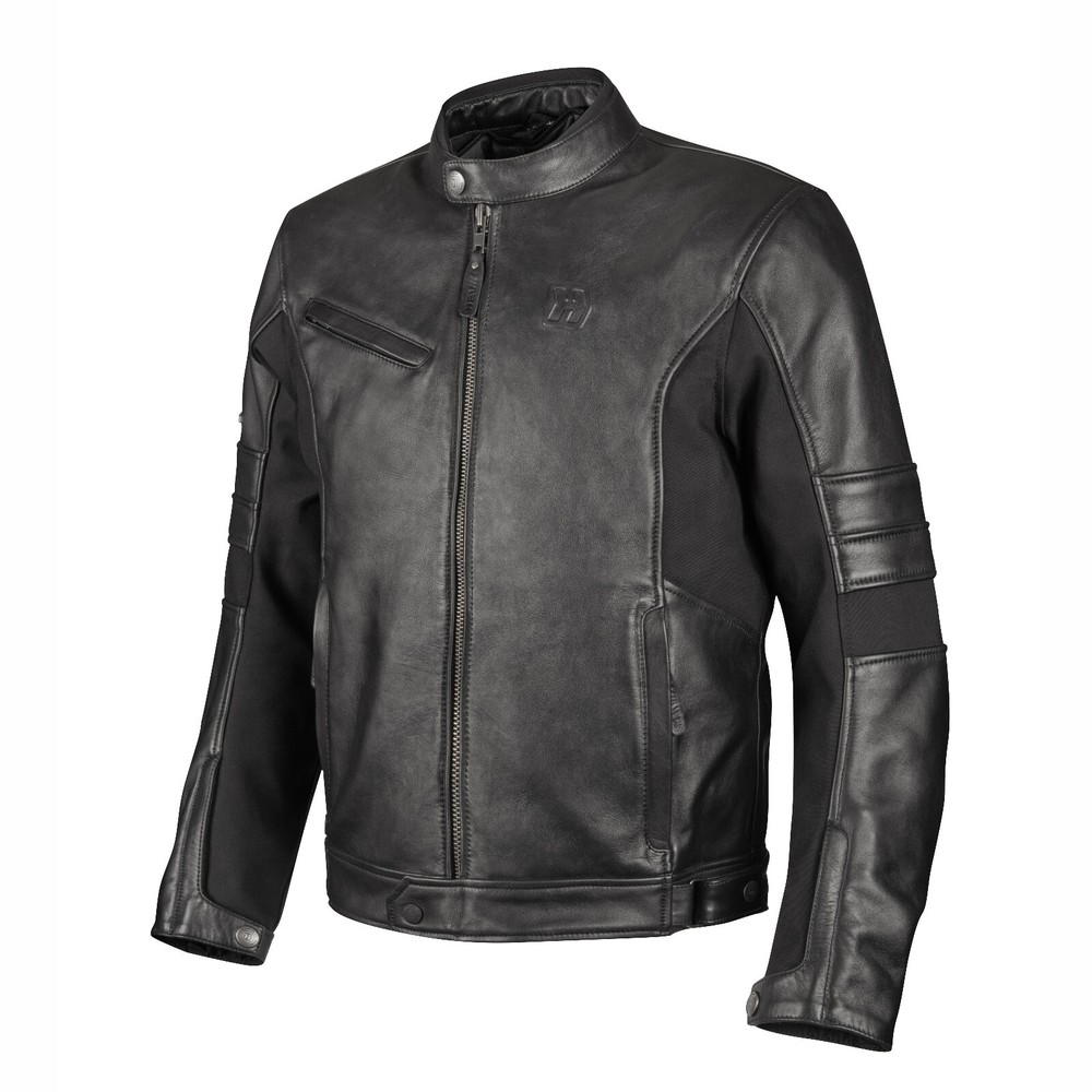 Black Leather Jacket Hevik Avior Men Size XXXXL