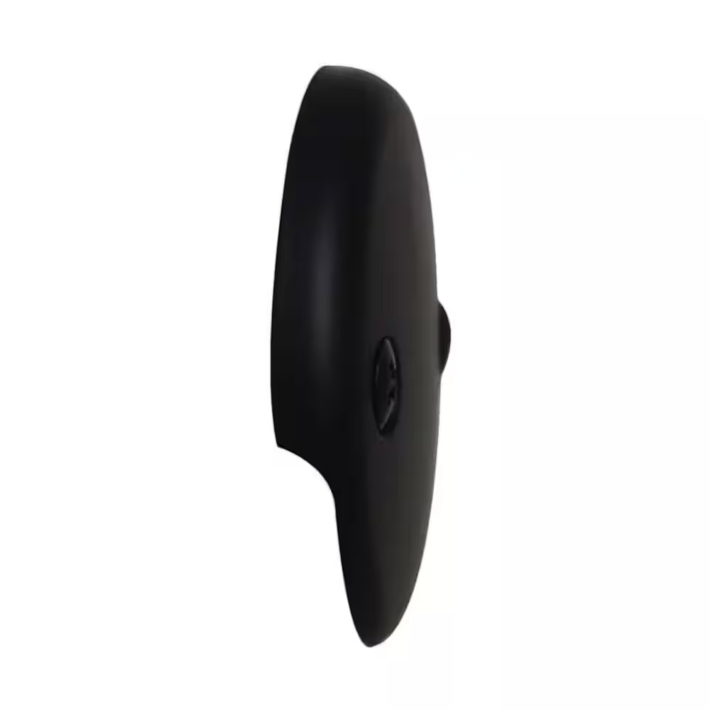 3-1/8 In. Two-Hole Bathtub Overflow Faceplate and Screws, Matte Black