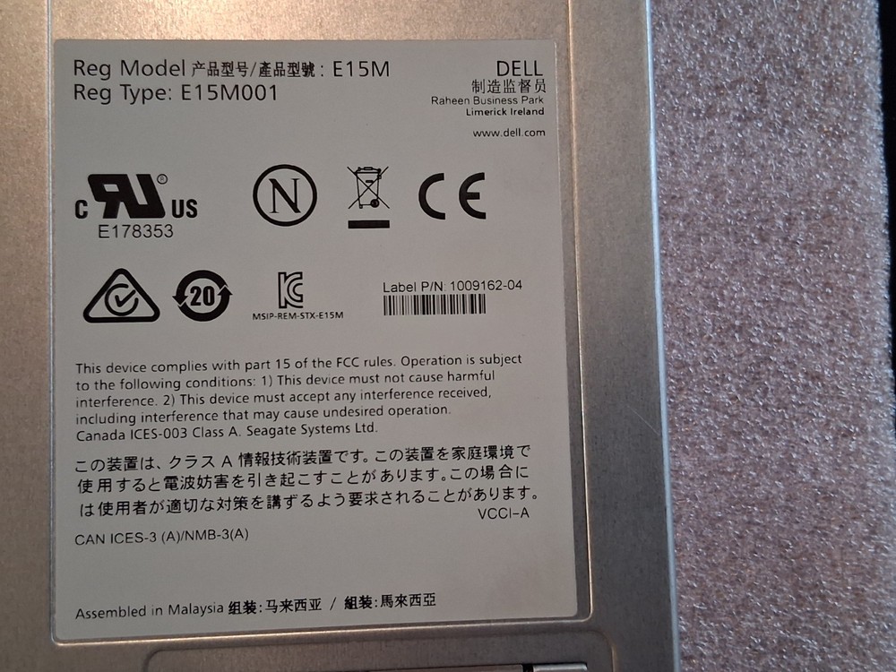 DELL 10G-iSCSI-2 Storage Controller / E15M E15M001 / 0998162-22