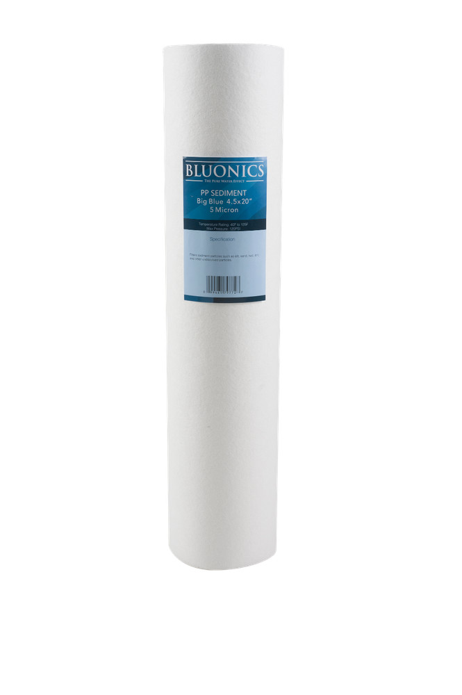 Bluonics CTO Carbon Block & Sediment 4.5" x 20" Replacement Filter Cartridges