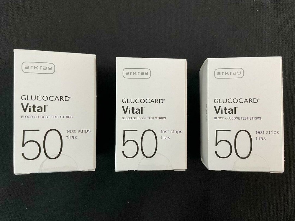 Arkray Glucocard Vital Diabetic Test Strips 50ct (3 Boxes) Total 150