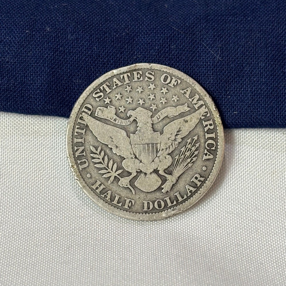 1908 Barber Half Dollar 50C 90% Silver