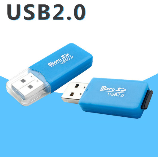 10pcs Portable Travel Cellphone TF Card Reader USB2.0 Medium Speed Card Reader
