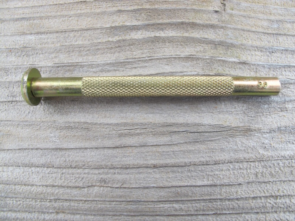 Vintage Basic Tool USA Full Handle Geometric Stamp Leather Tool Number 36