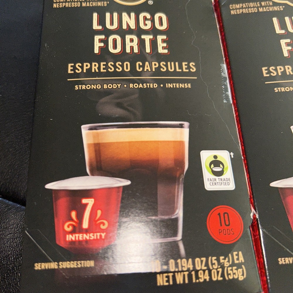 2 Pack•Private Selection Lungo Forte Medium Roast Espresso Coffee Capsules 11/26