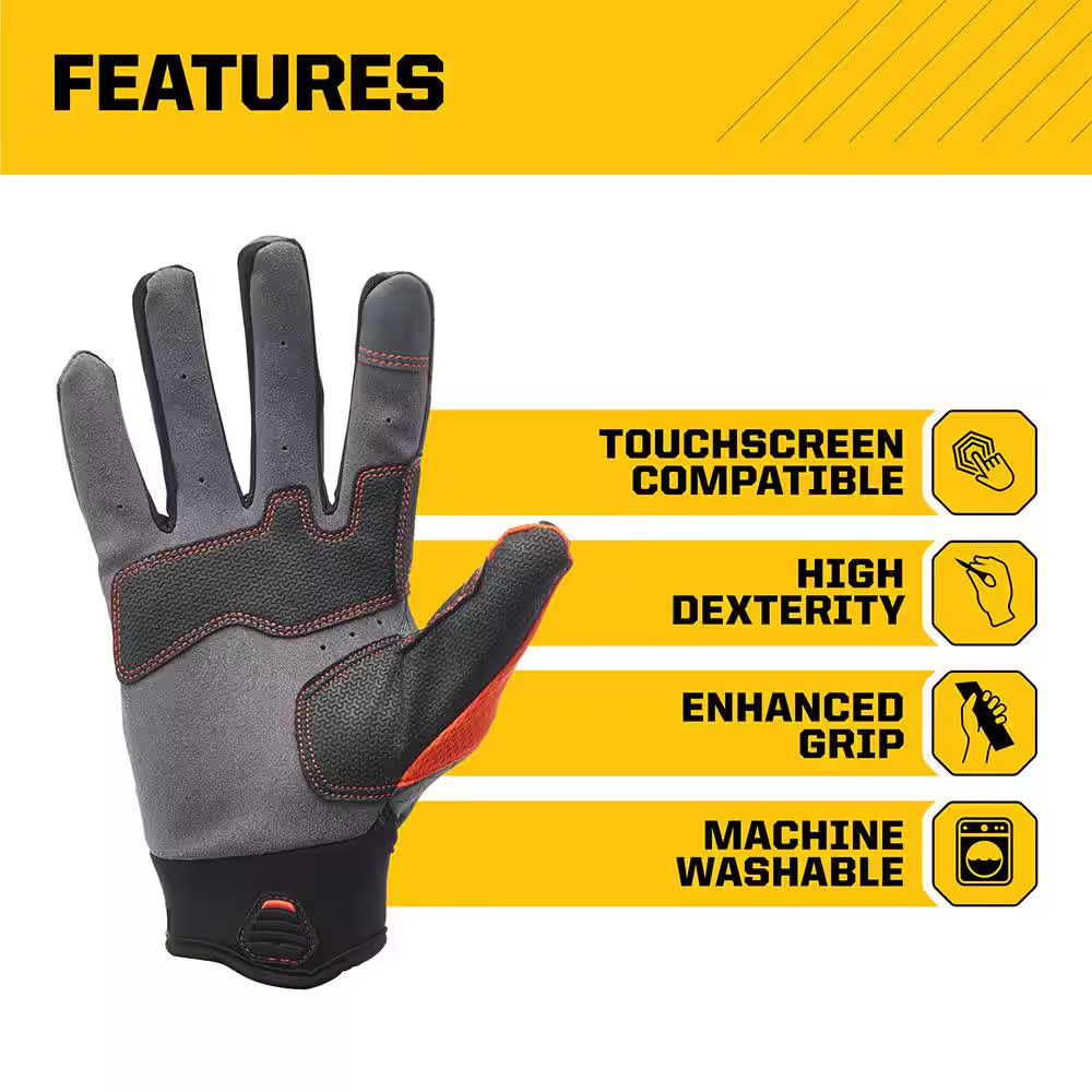 Large Pro-Fit Flex Impact Gloves