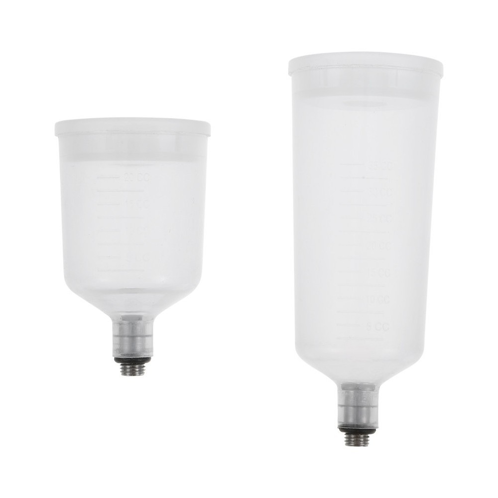 2 Count Dual Size Paint Cups Airbrush Replacement Part Split-type