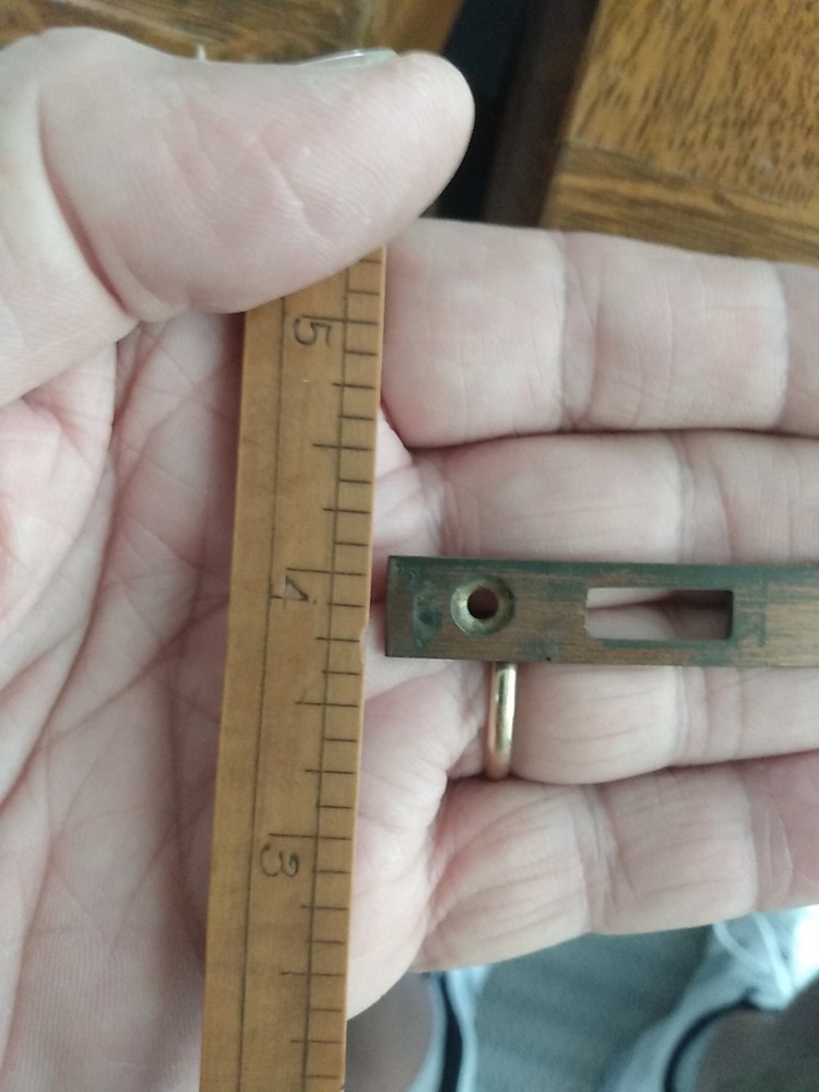 Antique Brass Small HINGES And Lock Plate Hardware