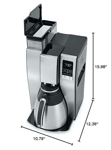 Mr. Coffee 10-Cup Programmable Maker, 10 Cup, Stainless Steel