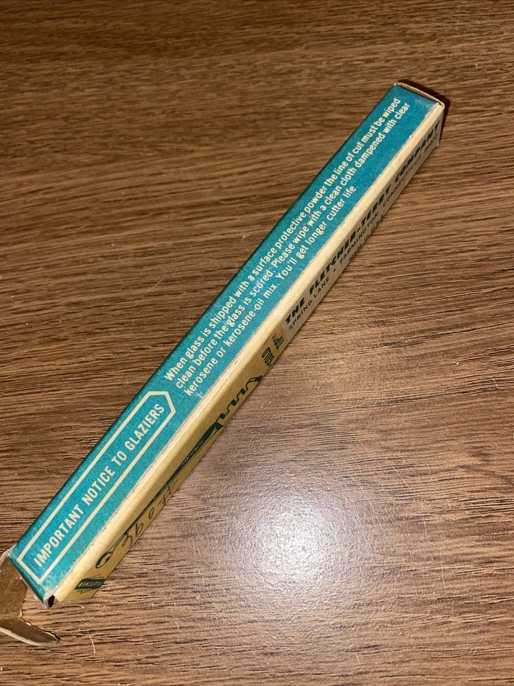 Fletcher Terry Gold Tip Glass Cutting Tool with Original Box