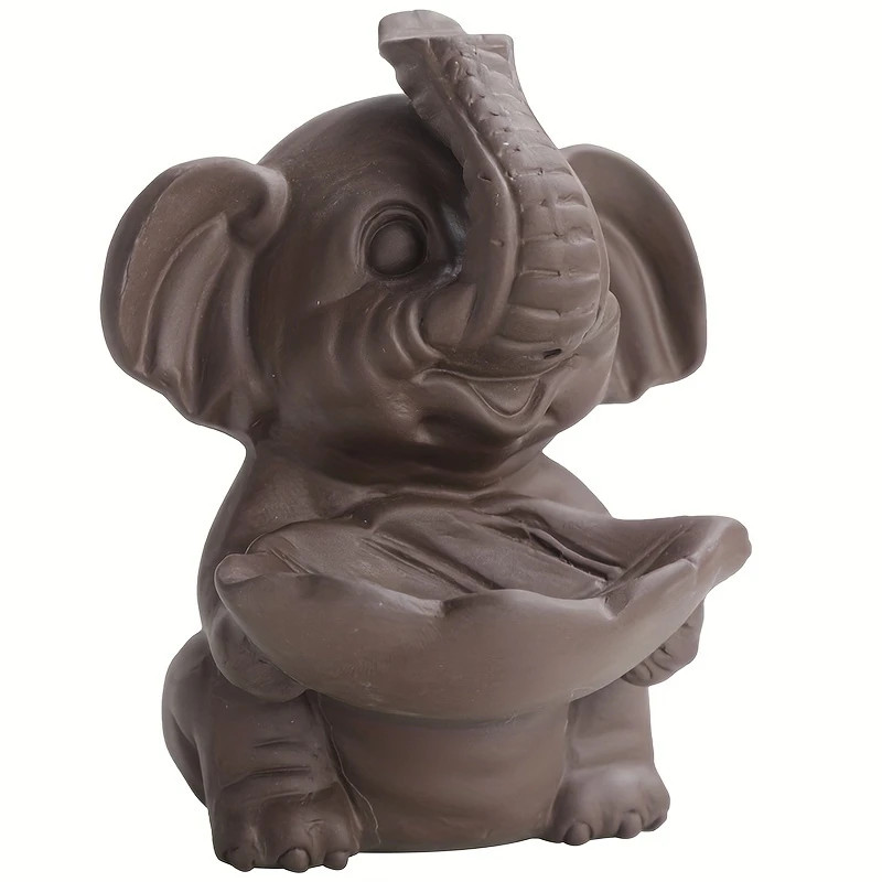 Resin Elephant Reverse Flow Incense Burner - New
