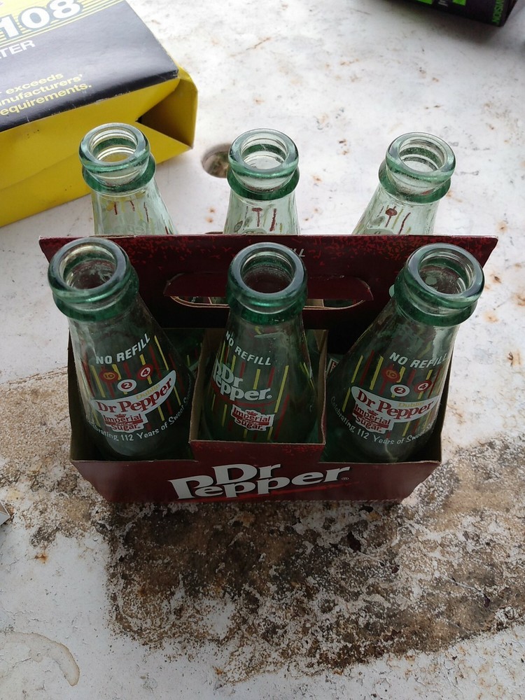 Dr Pepper 8 Oz Bottles 6 Pack Celebrating 112 Years (JarC)