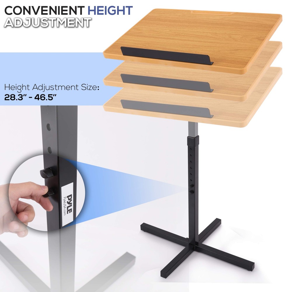 Portable Floor Lectern Podium Stand-Height Adjustable Steady Standing Design