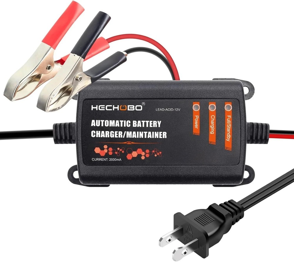 Car Auto Motorcycle Battery Charger Float Trickle Tender Maintainer 12V 2A