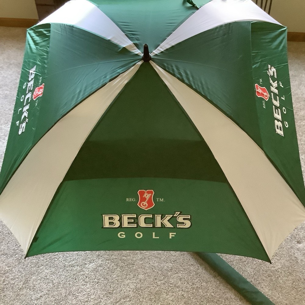 Beck’s Beer Golf Umbrella Large NEW