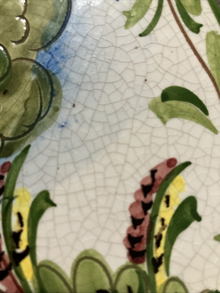 Italian Pottery Wall Hanging Hand Painted